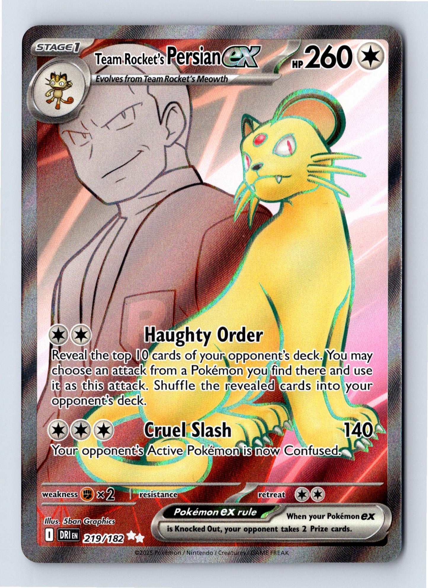 Team Rocket's Persian ex - SV10: Destined Rivals