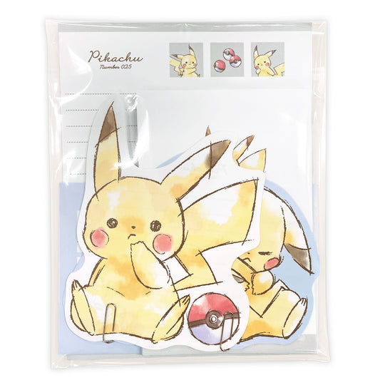 Letter Stationary Set - Pikachu Number 025 Komawari Design