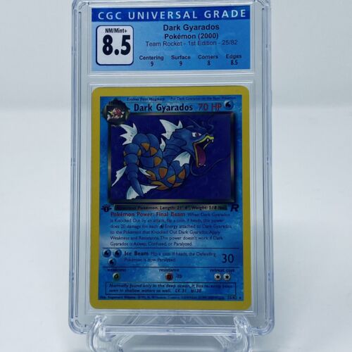 Dark Gyarados - Team Rocket Set - 25/82 - Rare - CGC Grade 8.5 - Pokémon TCG