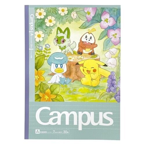 Japanese Campus Notebook Pokémon Edition - A Ruled - One Scene Art Series "A"