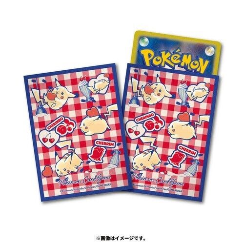 Pikachu and Hearts Card Sleeves - Pokemon Center Japan
