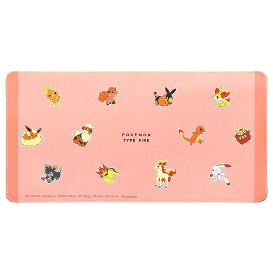 Fire Type Pokémon Desk Mat