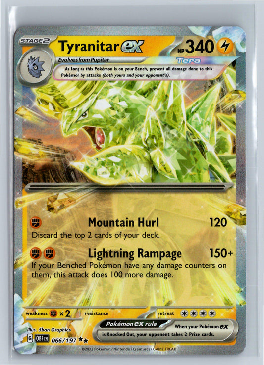 Tyranitar ex - SV03: Obsidian Flames - 066/197 - Double Rare - Pokemon